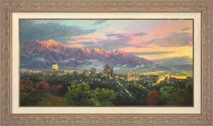 Salt Lake, City of Lights, by Thomas Kinkade