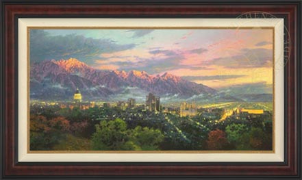 Salt Lake, City of Lights, by Thomas Kinkade