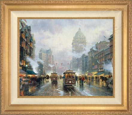 San Francisco, Market Street, by Thomas Kinkade