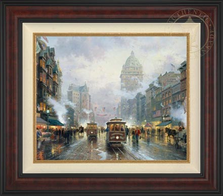 San Francisco, Market Street, by Thomas Kinkade
