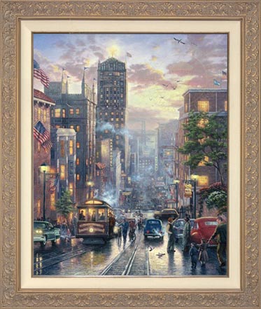 San Francisco, Powell Street, by Thomas Kinkade