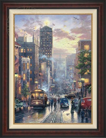 San Francisco, Powell Street, by Thomas Kinkade