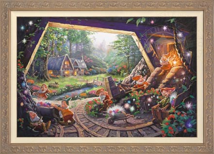 Snow White and the Seven Dwarfs, by Thomas Kinkade Studios
