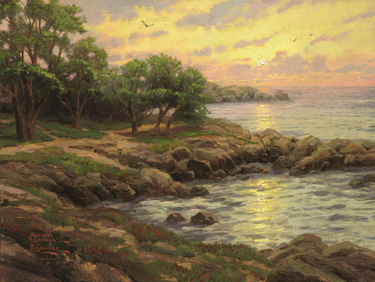 Sunset on Monterey Bay, by Thomas Kinkade