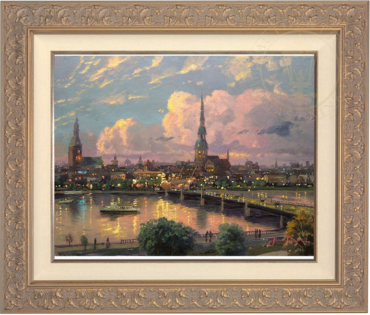 Sunset over Riga, Latvia, by Thomas Kinkade
