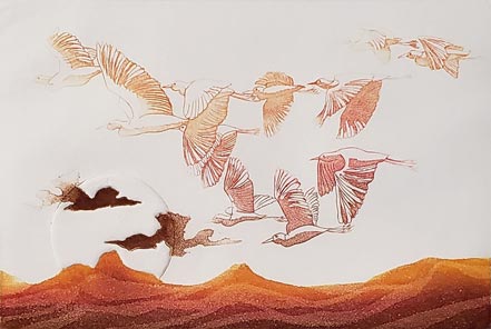 sunset flight