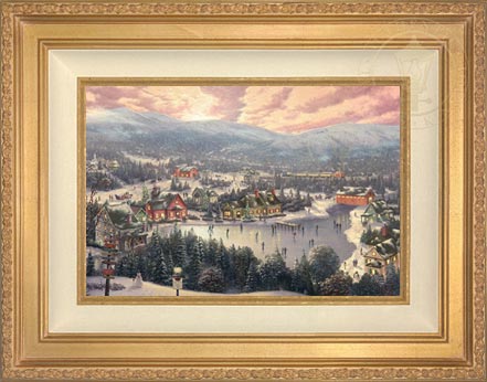 Sunset on Snowflake Lake, by Thomas Kinkade Studios