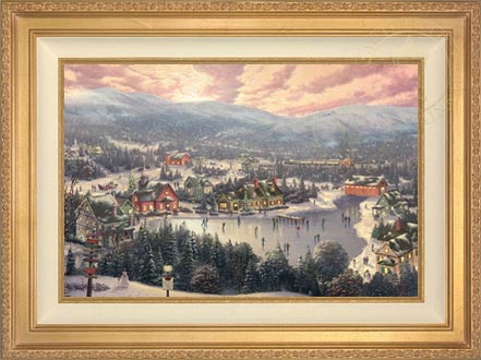 Sunset on Snowflake Lake, by Thomas Kinkade Studios