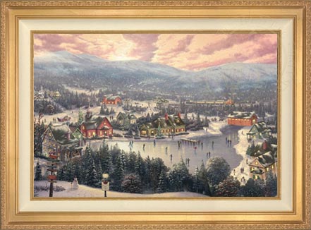 Sunset on Snowflake Lake, by Thomas Kinkade Studios