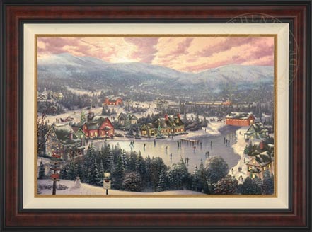 Sunset on Snowflake Lake, by Thomas Kinkade Studios