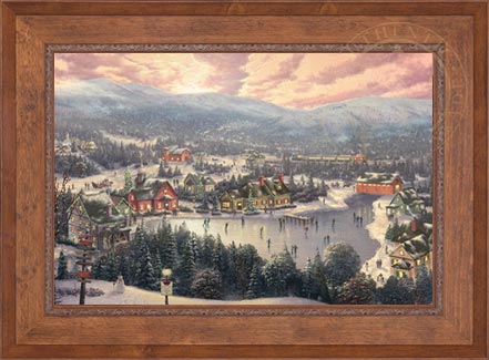 Sunset on Snowflake Lake, by Thomas Kinkade Studios