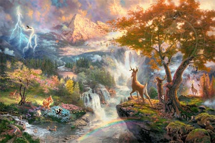 thomas kinkade bambis first year