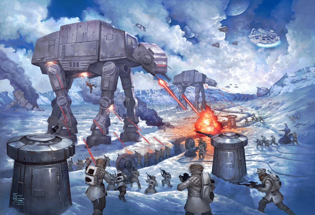 thomas kinkade the battle of hoth