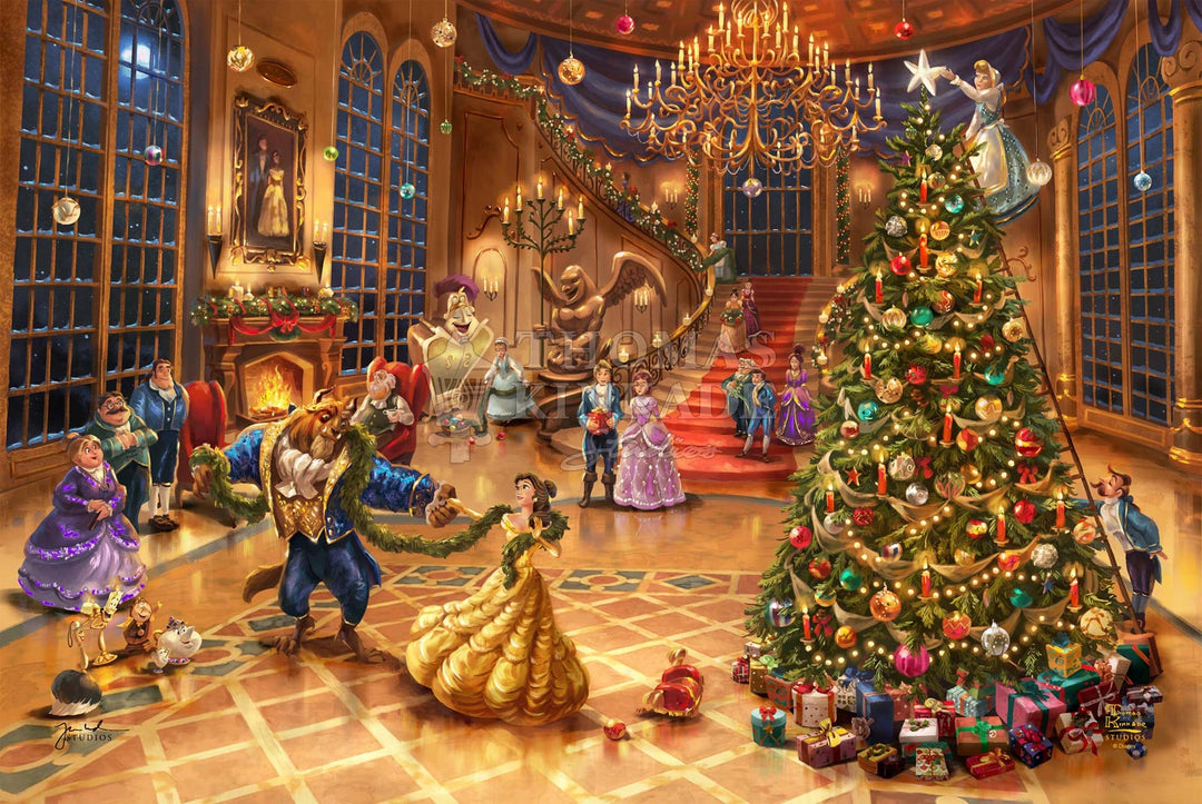 beauty and the beast christmas celebration