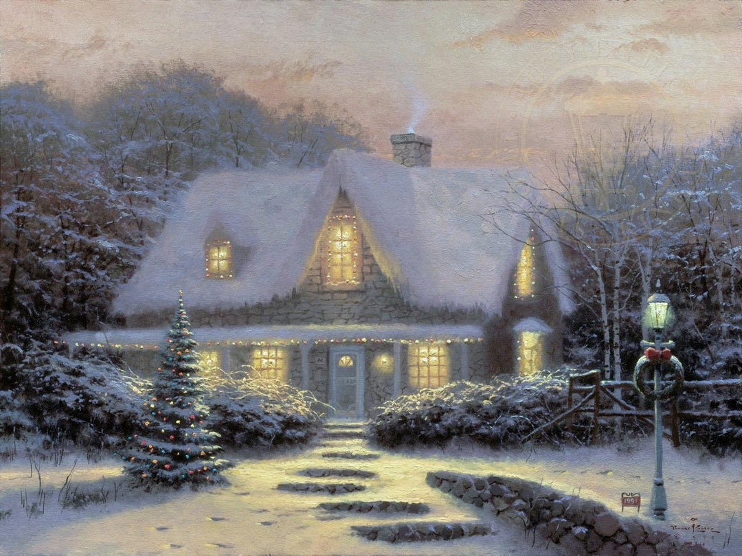 thomas kinkade christmas eve