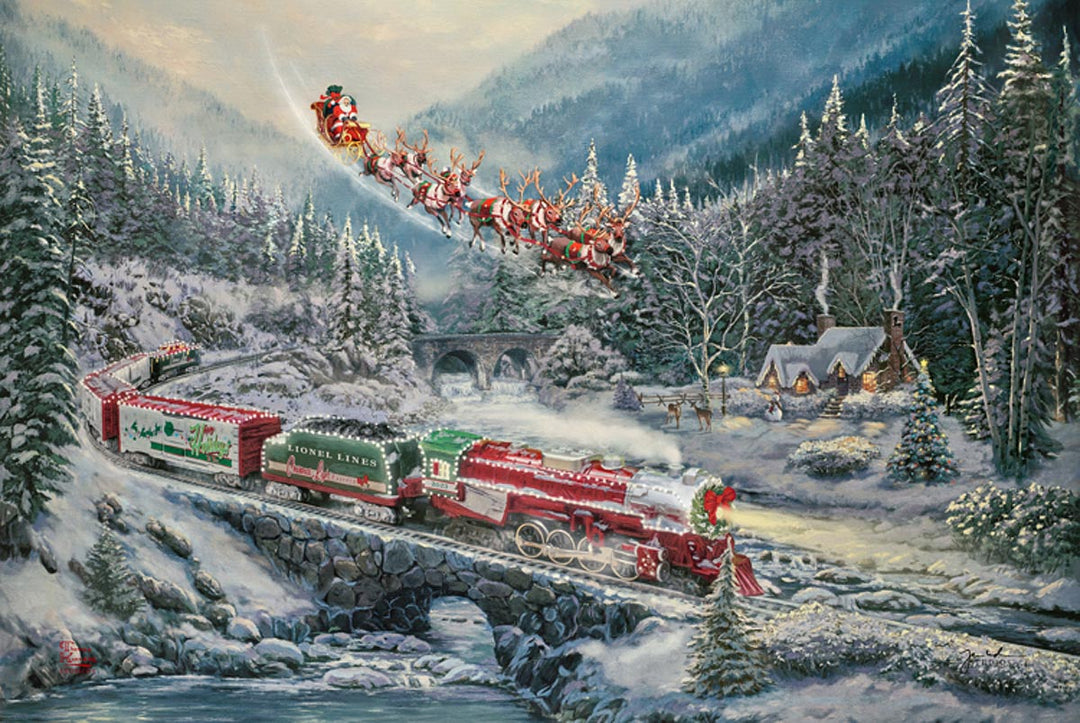 thomas kinkade christmas light express