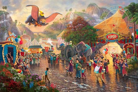 thomas kinkade disney dumbo