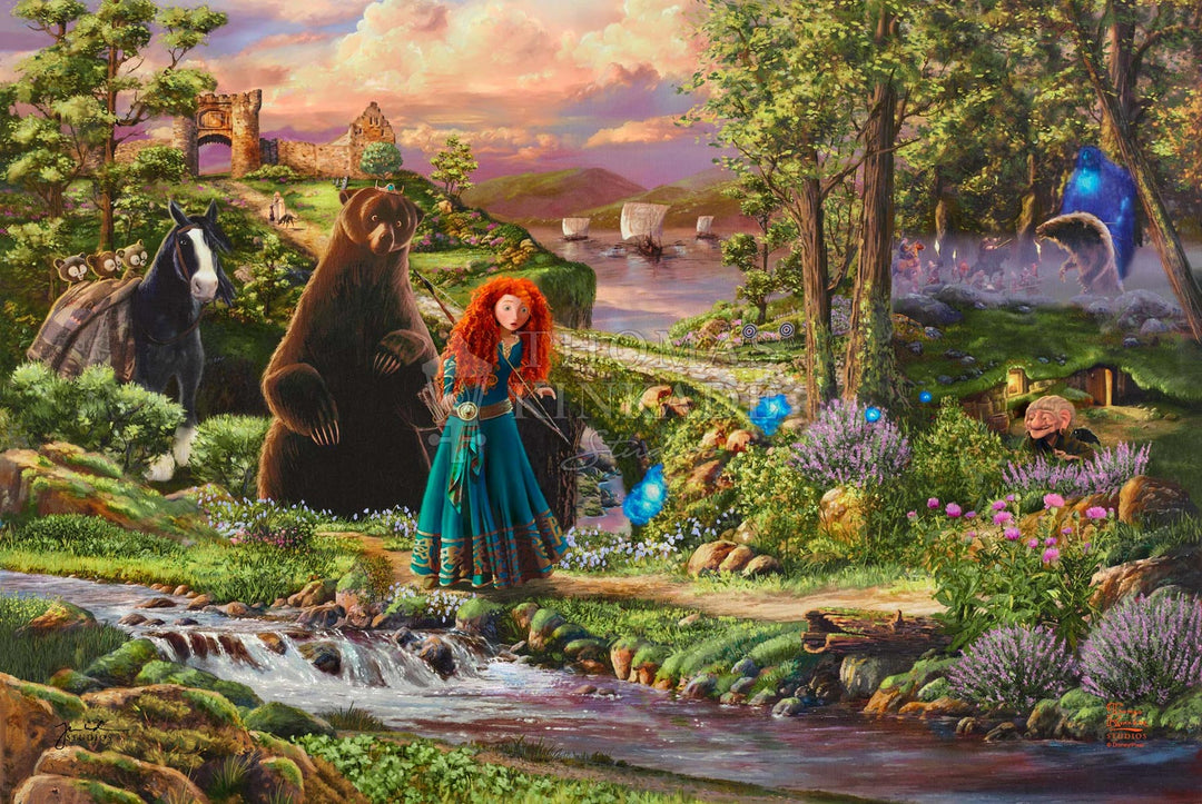 thomas kinkade disney pixar brave