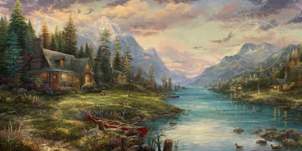 thomas kinkade a fathers perfect day