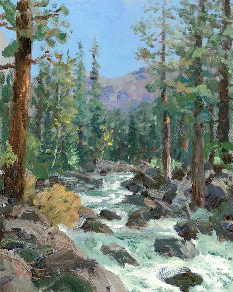 thomas kinkade high country river