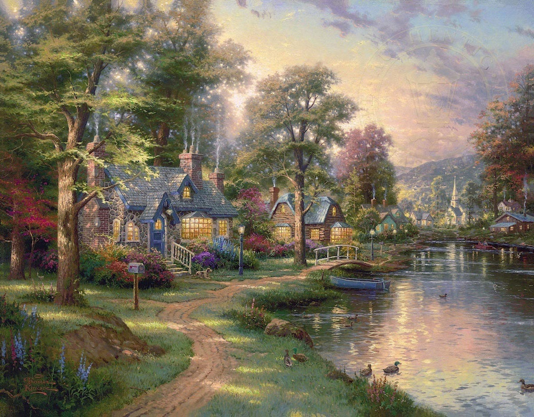 thomas kinkade hometown lake
