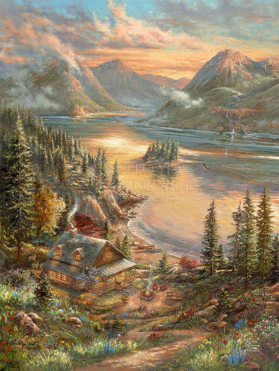 thomas kinkade lakeside splendor