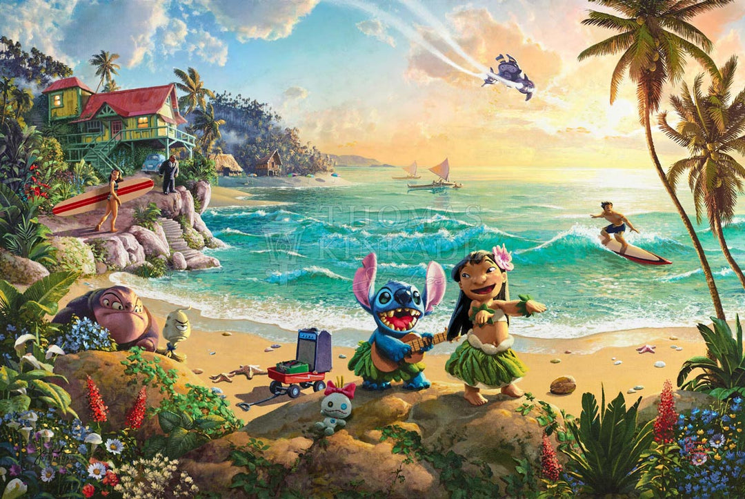 thomas kinkade lilo and stitch