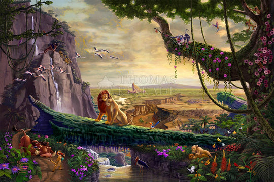 thomas kinkade the lion king return to pride rock