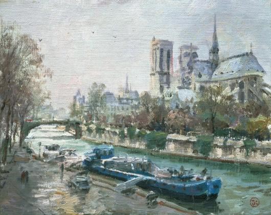 thomas kinkade notre dame paris
