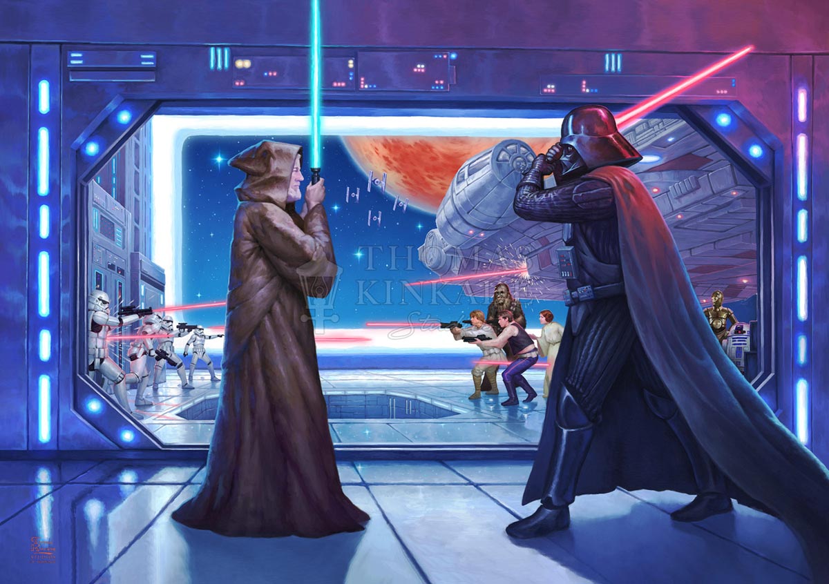 thomas kinkade ovi-wan's final battle