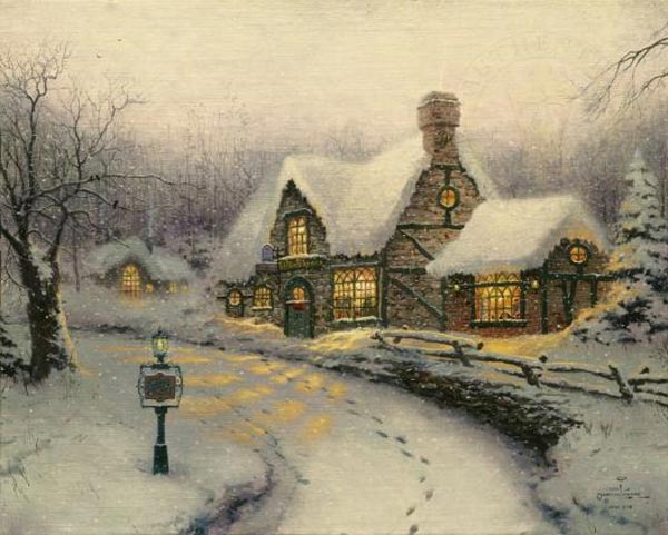 thomas kinkade olde porterfield gift shoppe