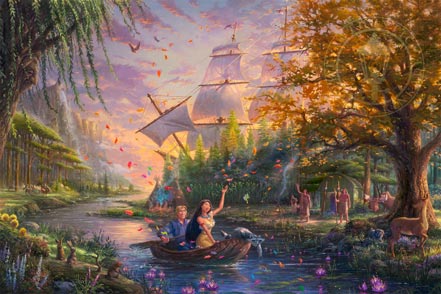 thomas kinkade pocahontas colors of love