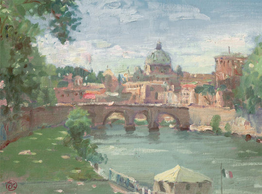 thomas kinkade rome view of st peter&
