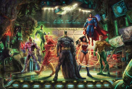 thomas kinkade the justice league