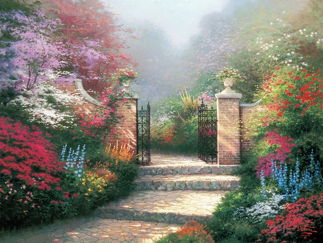thomas kinkade the victorian garden