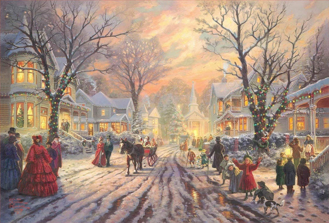 thomas kinkade a victorian christmas carol