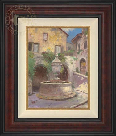 Tuscan Village Fountain, by Thomas Kinkade