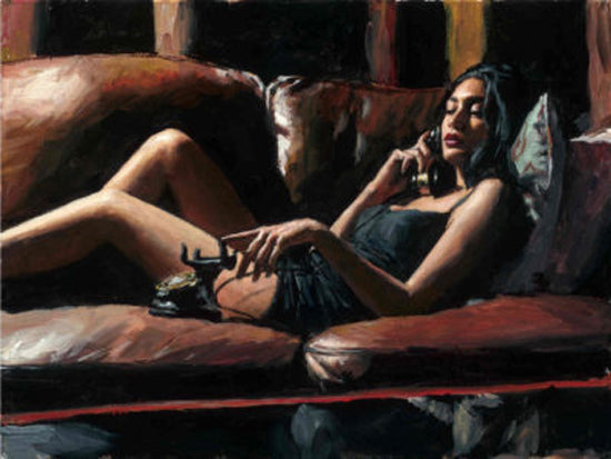 Vanessa Last Call, by Fabian Perez