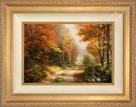 A Walk Down Autumn Lane, by Thomas Kinkade Studios