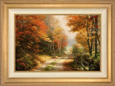 A Walk Down Autumn Lane, by Thomas Kinkade Studios