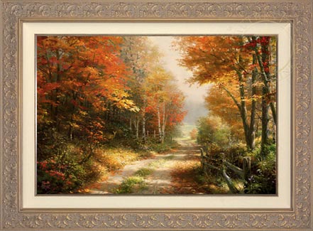 A Walk Down Autumn Lane, by Thomas Kinkade Studios