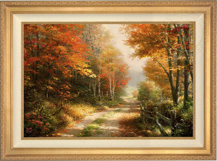 A Walk Down Autumn Lane, by Thomas Kinkade Studios