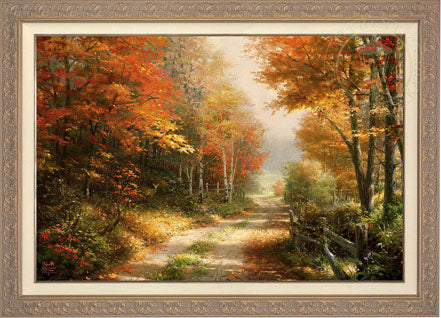 A Walk Down Autumn Lane, by Thomas Kinkade Studios