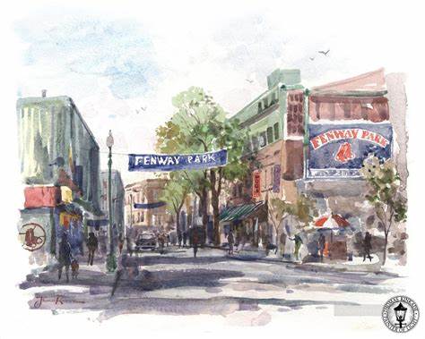 Yawkey Way, by Thomas Kinkade