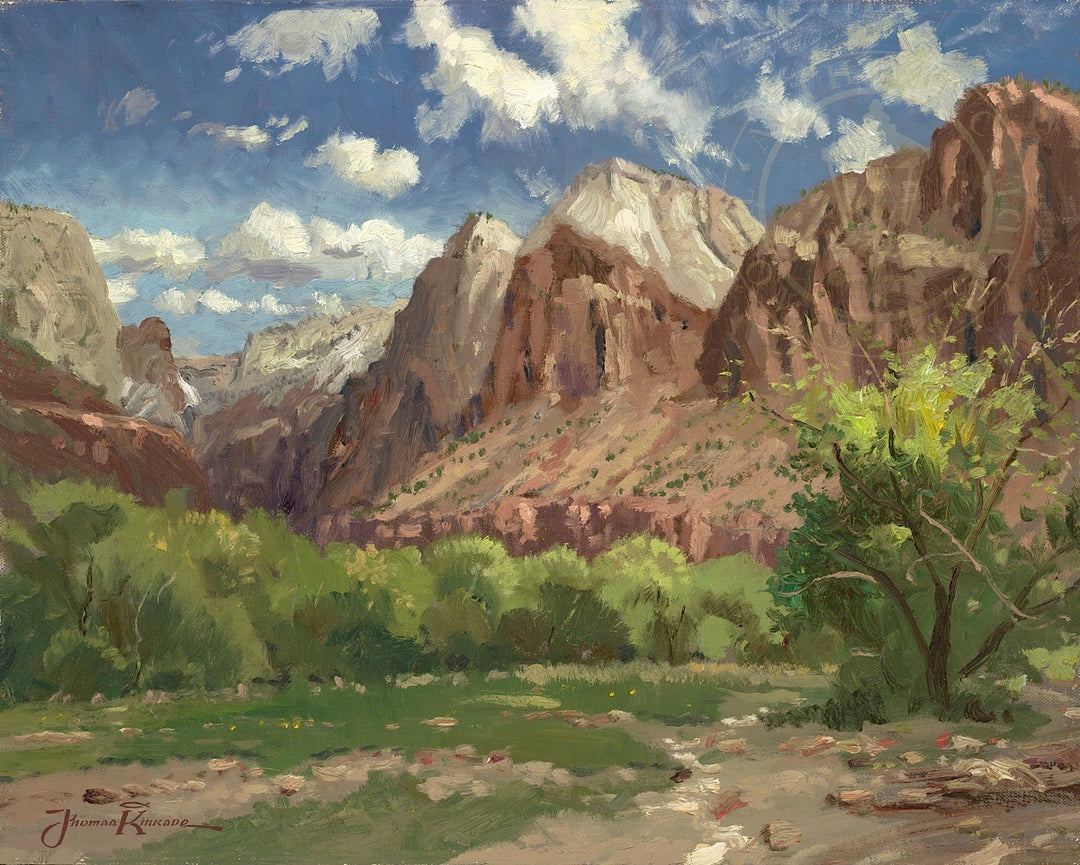 Zion National Park, by Thomas Kinkade
